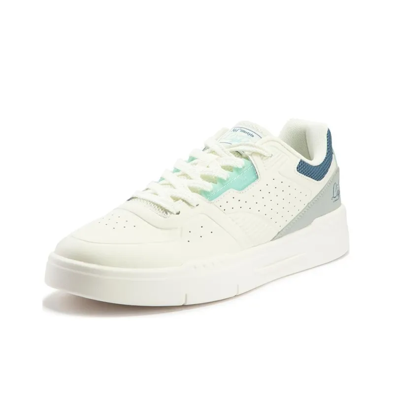 361° Wear-Resistant Low-Top Skateboard Shoes Men's White Blue-1