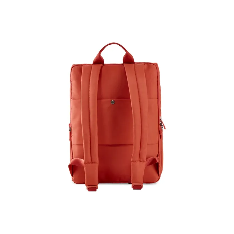 ECHOLAC Polyester Backpack Medium Size Unisex Orange/Black-1