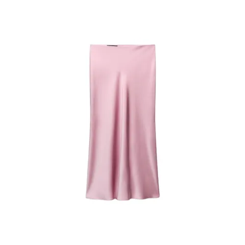 ZARA Casual Long Skirts Women's Medium Pink