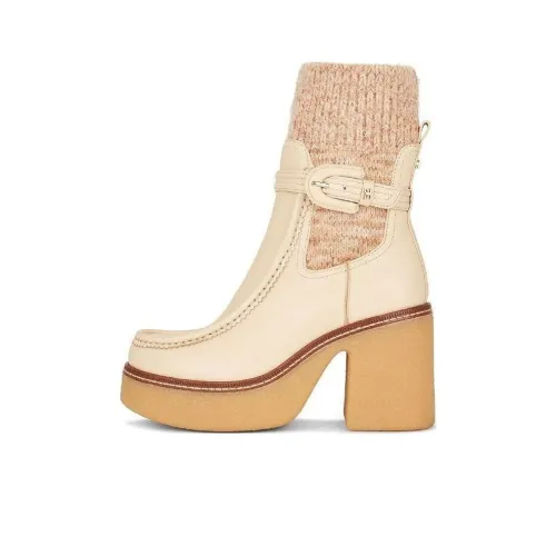 SAM EDELMAN Ankle Boots Women's Eggshell White