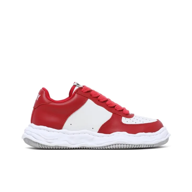 MIHARA YASUHIRO Wayne Low-Top Skateboard Shoes Unisex Red-1