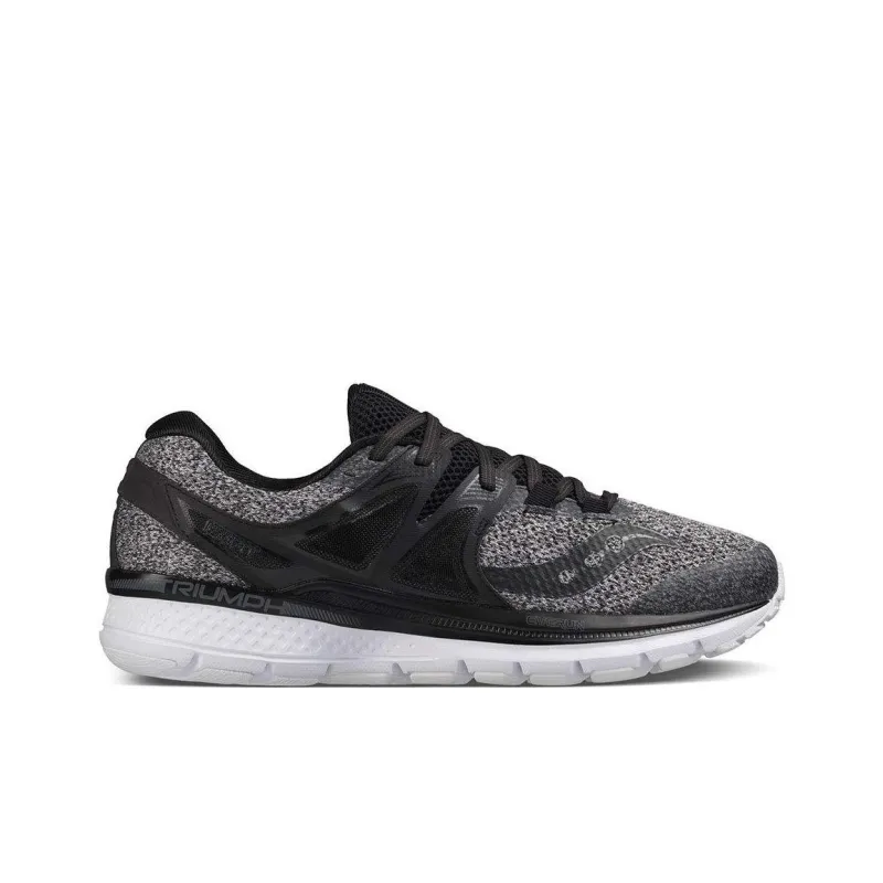 Saucony Triumph ISO 3 Wear-Resistant Slip-Resistant Low-Top Running Shoes Men's Gray Black-1