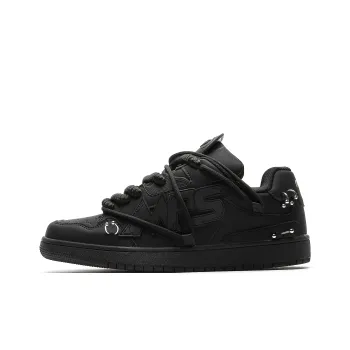 MR.PESIN Low Top Skateboard Shoes Unisex All Black
