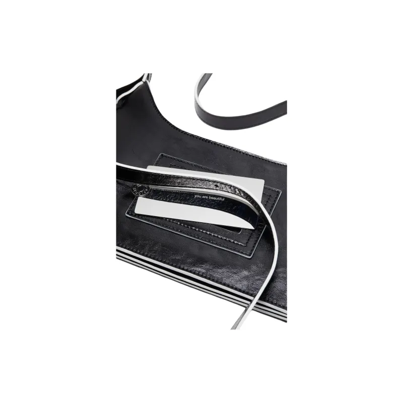 Acne Studios Platt Series Calfskin Portable Crossbody Bag Shoulder Bag Women's Black-3