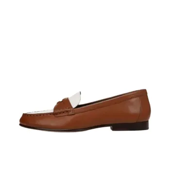 VERONICA BEARD Penny Loafers Women's White Umber