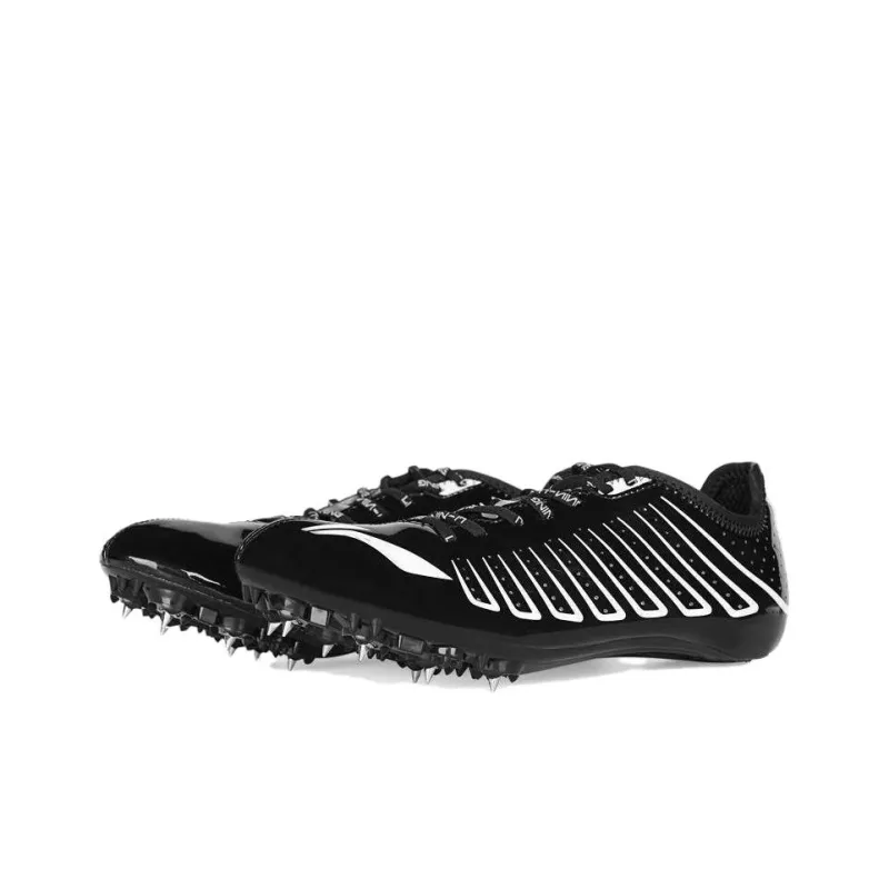 LiNing Cushioning, Wear Resistant Low Top Sprint Running Shoes Unisex Black-2