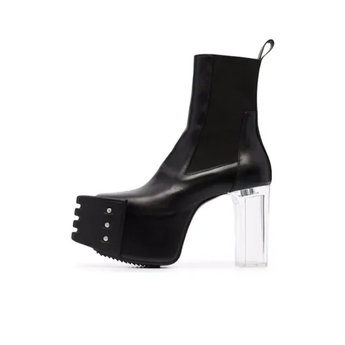 RICK OWENS 13mm Rivet-detailling Platform Boots