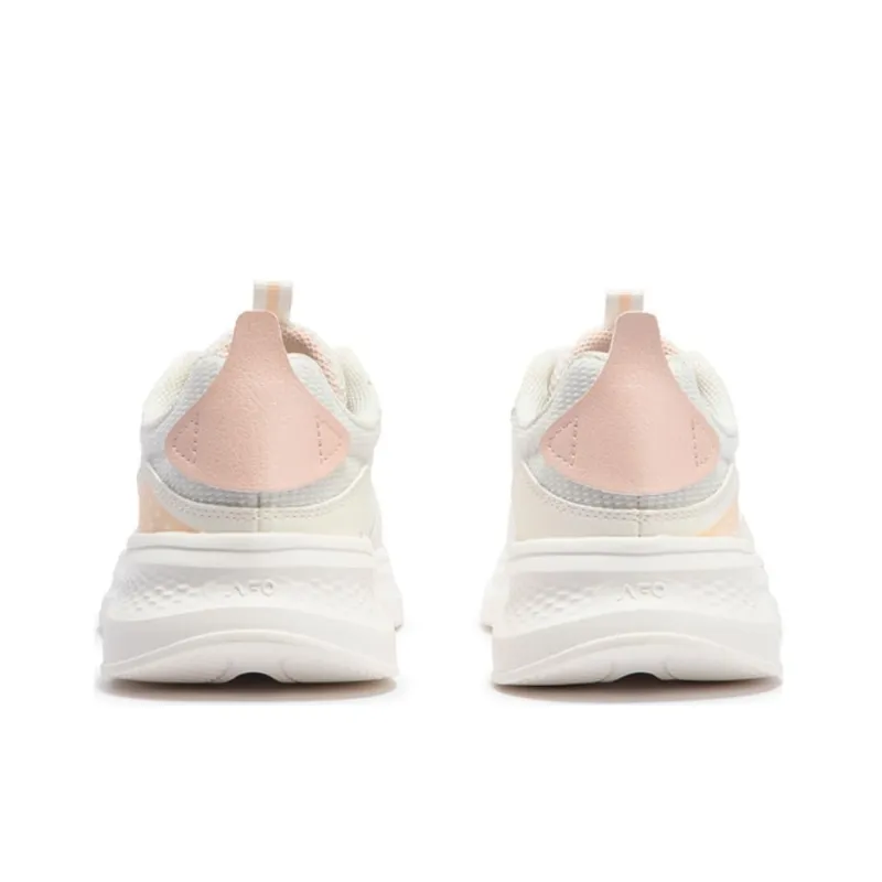361° Life Collection Wear resistant And Lightweight Low Top Casual Running Shoes Women's White Pink-3