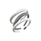Slim Polka Dot Headband-Green+Gray+White
