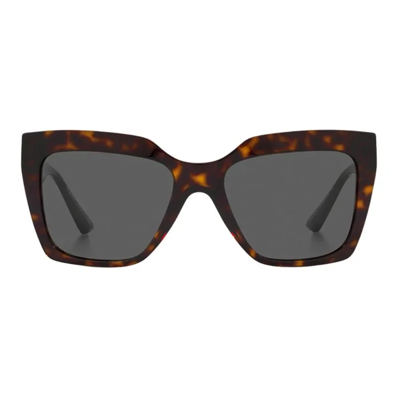 VERSACE Tortoiseshell effect Geometric frame Sunglasses-1