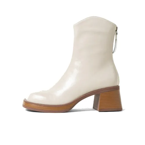 Q.VONTON Ankle Boots Women's Off White