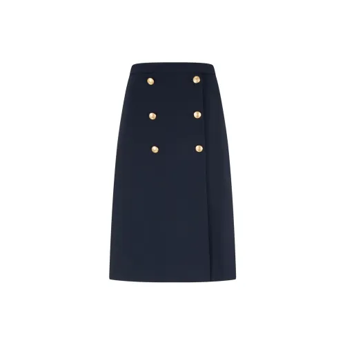 Tommy Hilfiger Casual Long Skirts Women's Navy Blue