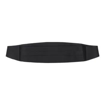 Tagliatore Circumferential Design Polyester Belt Men's Black
