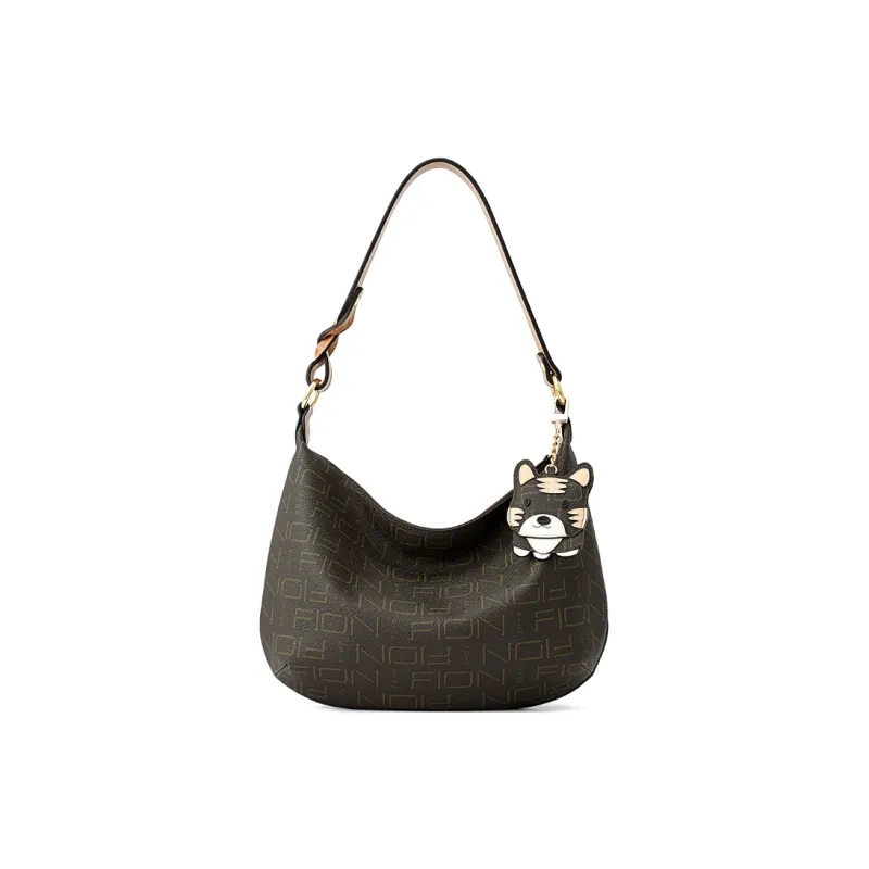 FION Shoulder Bags Coffee/Tea Brown-1