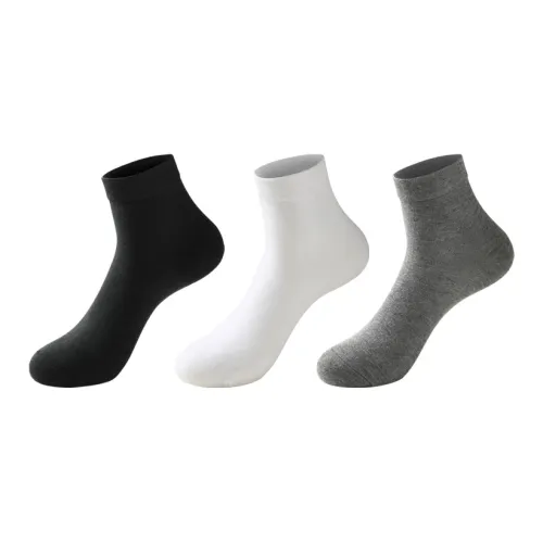 MIIOW Mid Calf Socks Men's 3 Pack