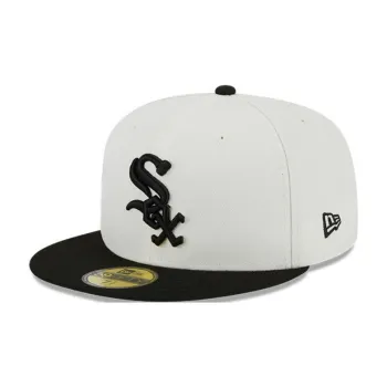 New Era Polyester Baseball Caps Men's Cream/Black