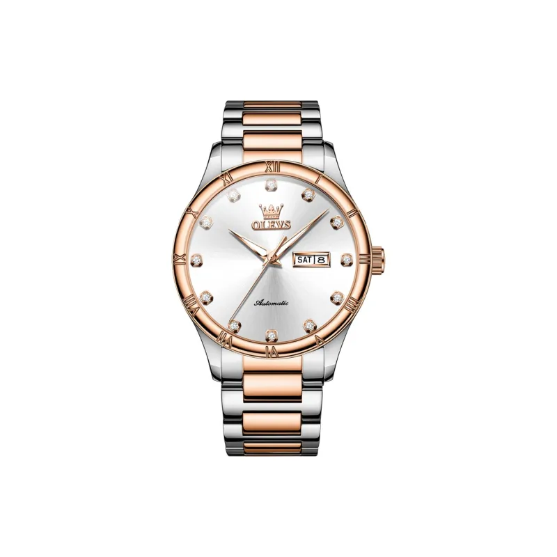 OLEVS Minimalist Series Automatic Mechanical Movement Watch Men's Watches Silver Dial-6