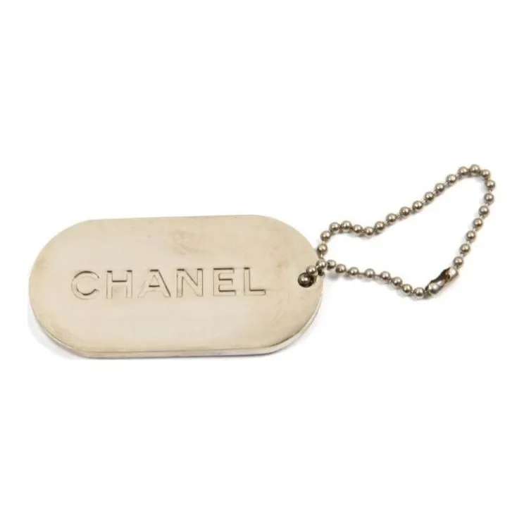 CHANEL 2000s Logo engraved Key Ring-1