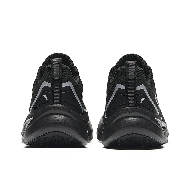 Anta Cushioned Slip Resistant Low Top Running Shoes Men's Black Gray-3
