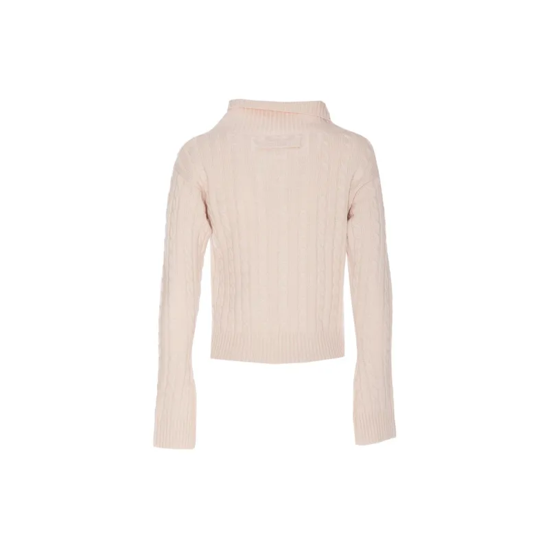 Victoria Beckham Wrap Merino Wool Jumper-1