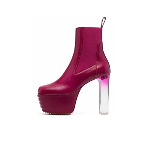 RICK OWENS Chelsea Boots Women's Fuchsia