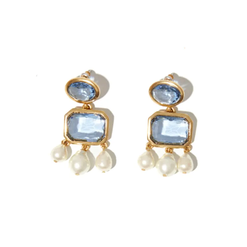 OSCAR DE LA RENTA - Earrings Unisex Blue-0