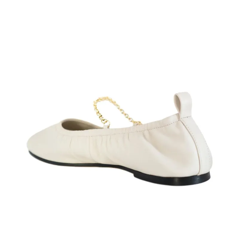 STUDIO AMELIA Ronde Casual Single Shoes Women's Beige-3