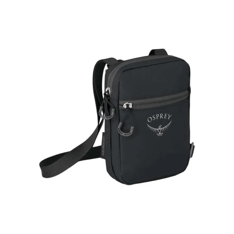 OSPREY Recycled Polyester Shoulder Bag, Crossbody Bag Regular Unisex Black-1