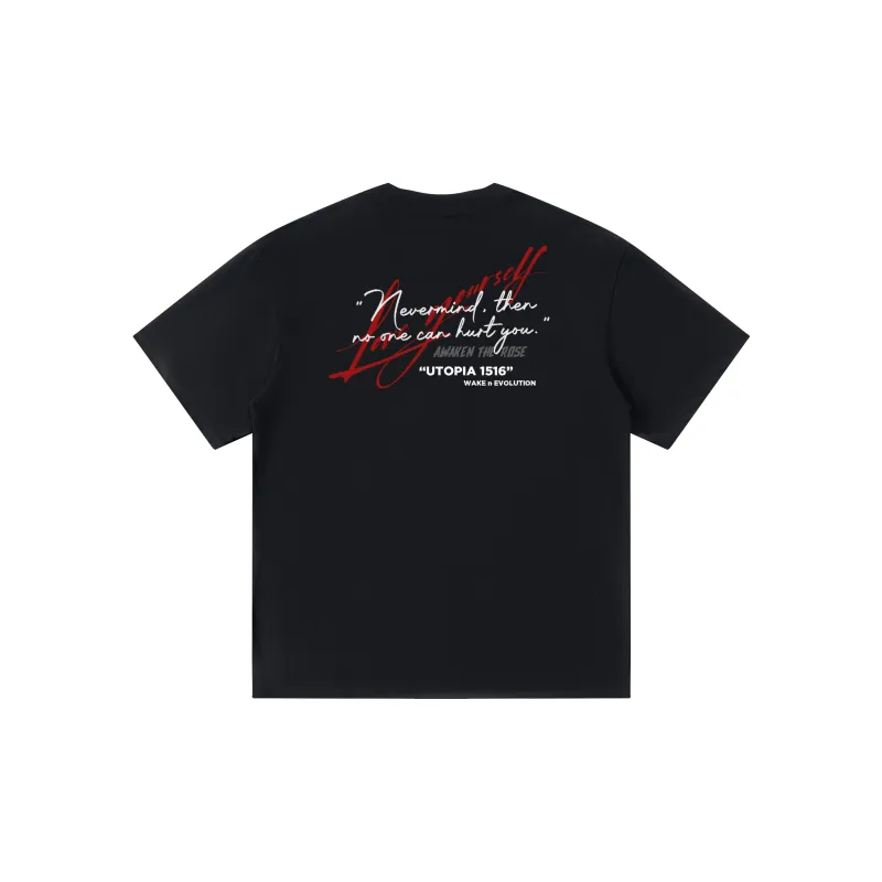 AWAKEN THE ROSE T Shirts Unisex Black-1