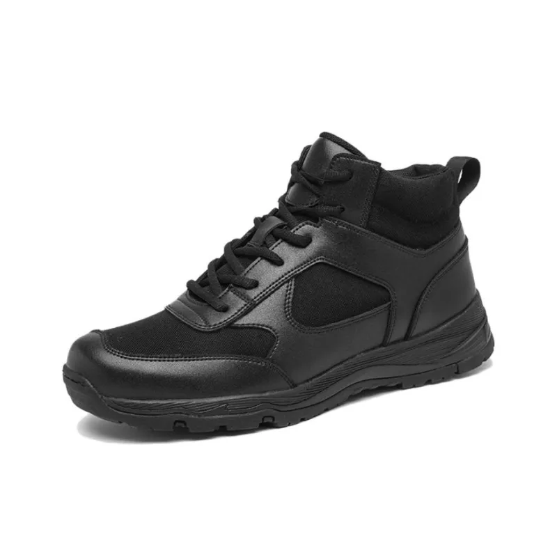 Shu Family Cushioned Slip-Resistant High-Top Casual Shoes Men's Black-0