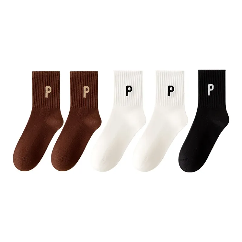 MIIOW Mid-Calf Socks Women's 5 Pack-6