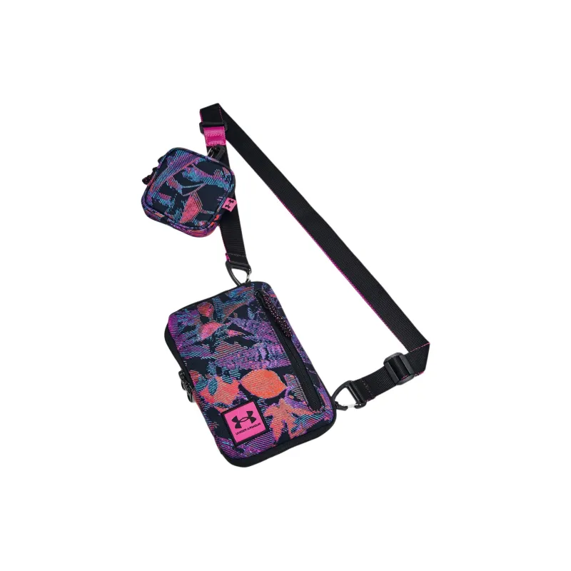 Under Armour Polyester Fanny Pack Sling Bag Crossbody Bag Small Size Unisex Sky Pink/Black-0