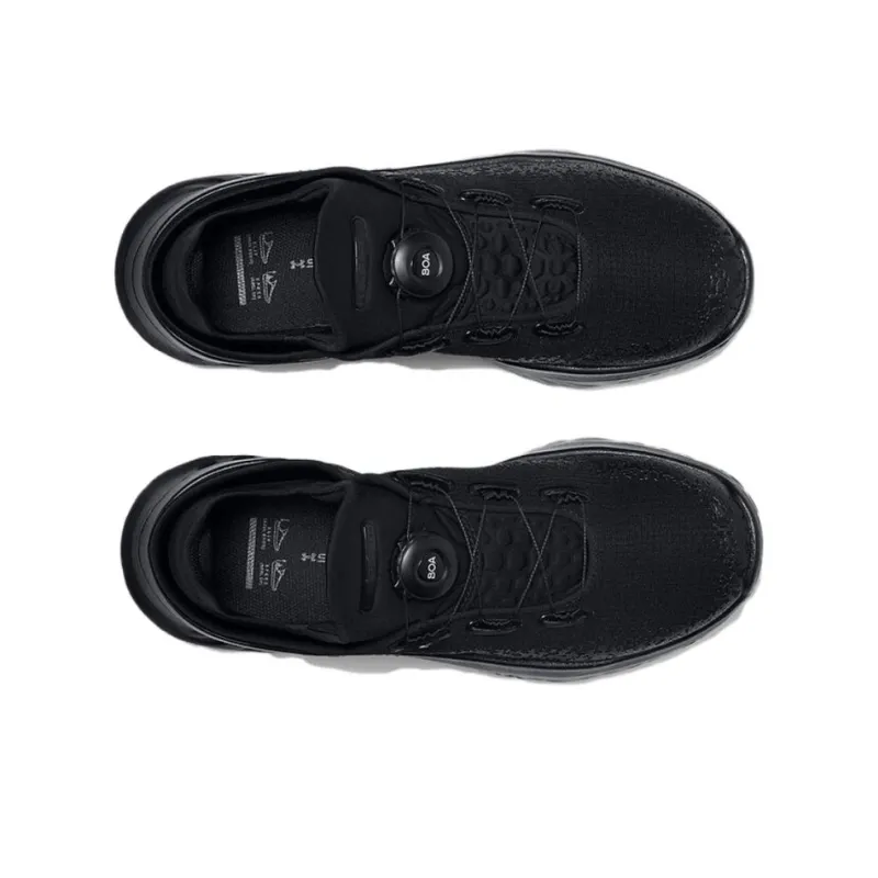 Under Armour SlipSpeed Durable Breathable Low Top Casual Running Shoes Unisex Black-4