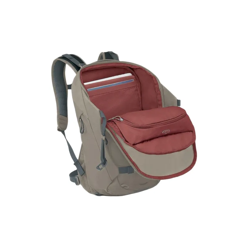 OSPREY Recycled Nylon Outdoor Hiking Bag Backpacks Regular Unisex Concrete Tan-2