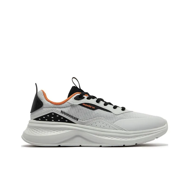 361° Anti Slip Wear Resistant Low Top Running Shoes Men's Gray Black-1