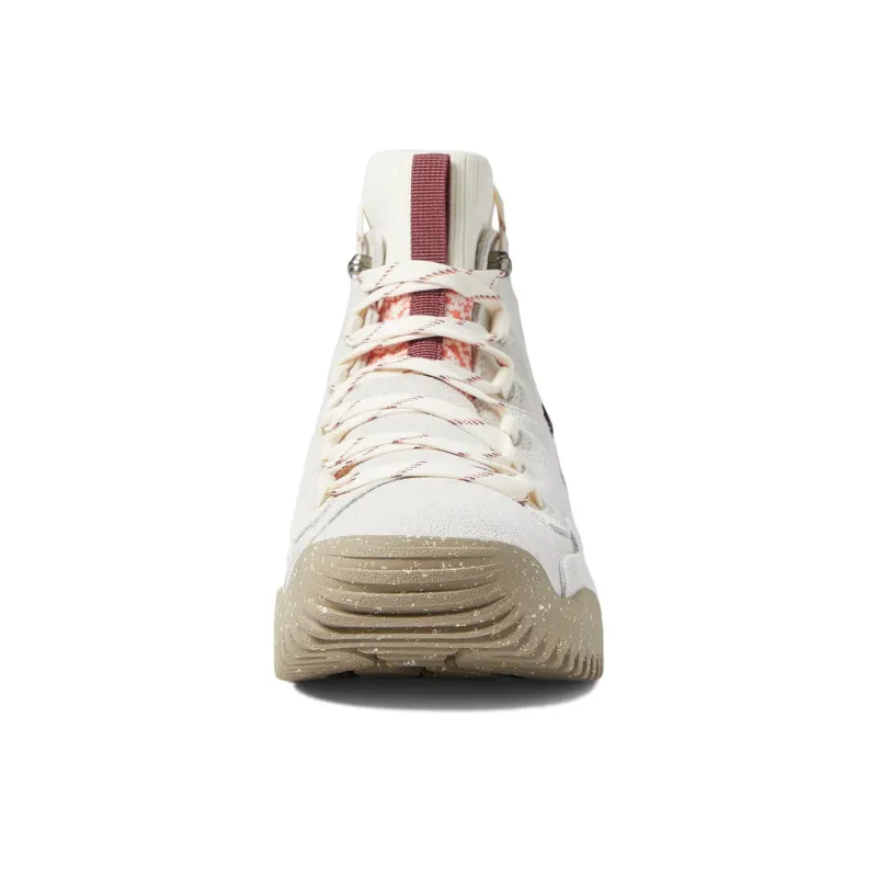THE NORTH FACE Wear-Resistant Waterproof And Breathable High-Top Hiking Shoes Men's White Gray-2