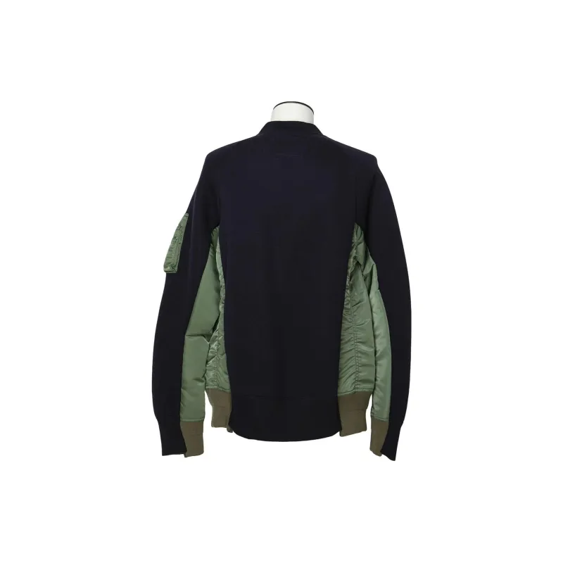 Sacai Sponge Sweat X MA 1 Pullover-1