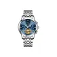 White Case Blue Dial White Steel Band