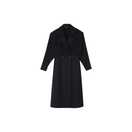 GOELIA Trench Coats Women's Black