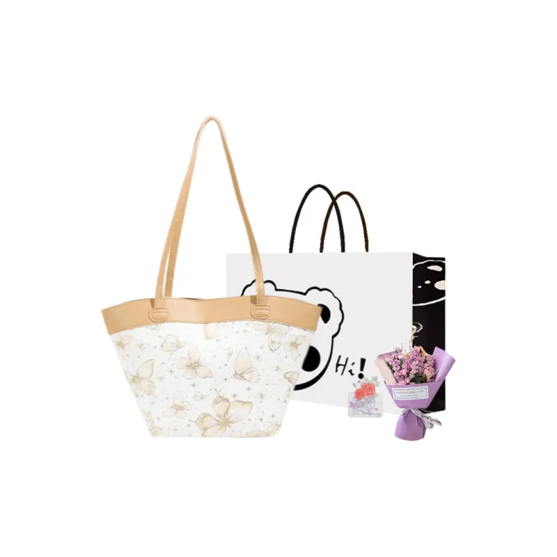 NX DOUGHNUT PU Tote Bag, Shopping Bag, Handbag, Shoulder Bag Women's Khaki/Pink/Black-16