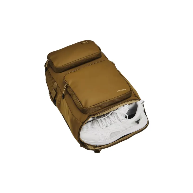 Under Armour Nylon With Polyester And Elastic Fiber Backpack Regular Men's Camel-1
