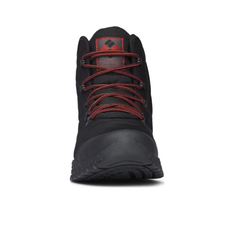 Columbia Fairbanks Ankle Boots Men's Black Red Overseas Version-3