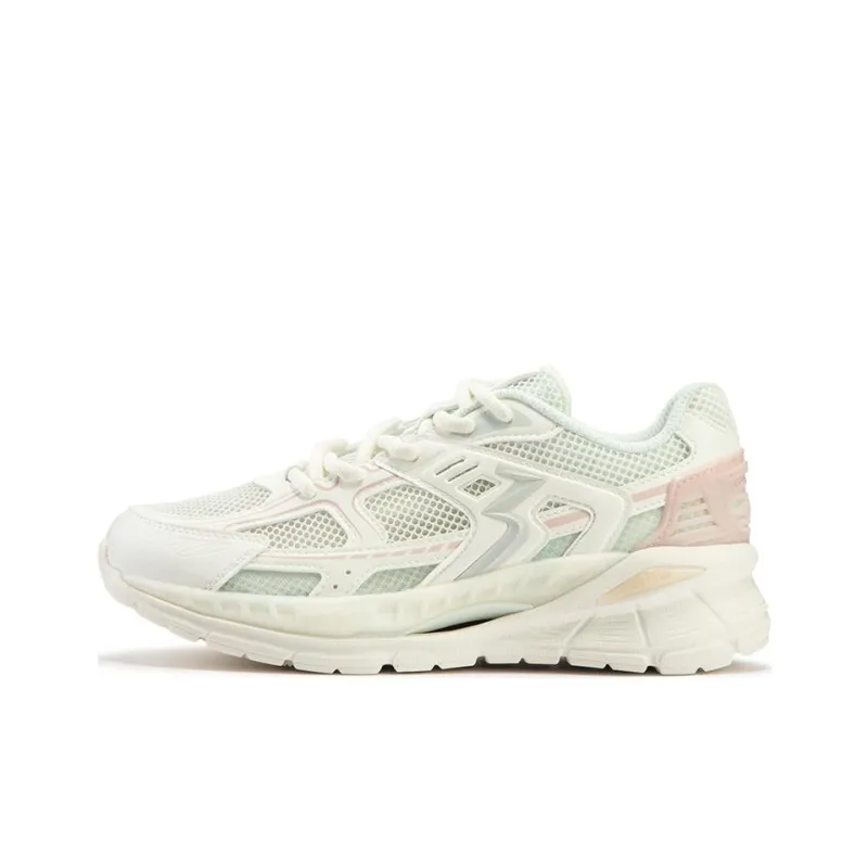 361° Wear-Resistant Low-Top Casual Shoes Women's White-0