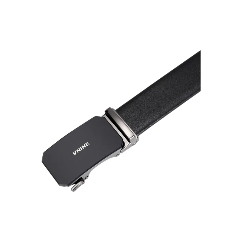 V.NINE Cow Leather Men's Belt Men's Black Width  3.5cm-5