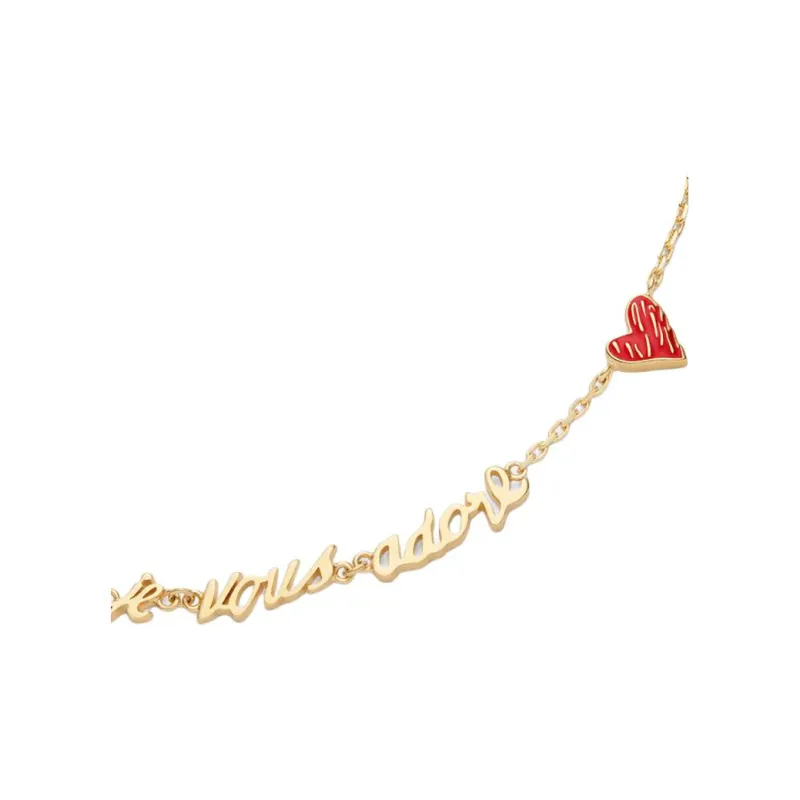 DIOR Resin, Metal Necklaces Women's Gold-1