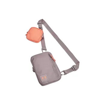 Under Armour Polyester Sling Bag, Fanny Pack, Crossbody Bag Trumpets Unisex Tetra Pak Grey & Aviation Orange