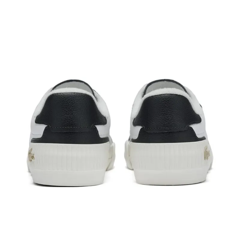 LACOSTE Skateboard Shoes Men's White Black-3