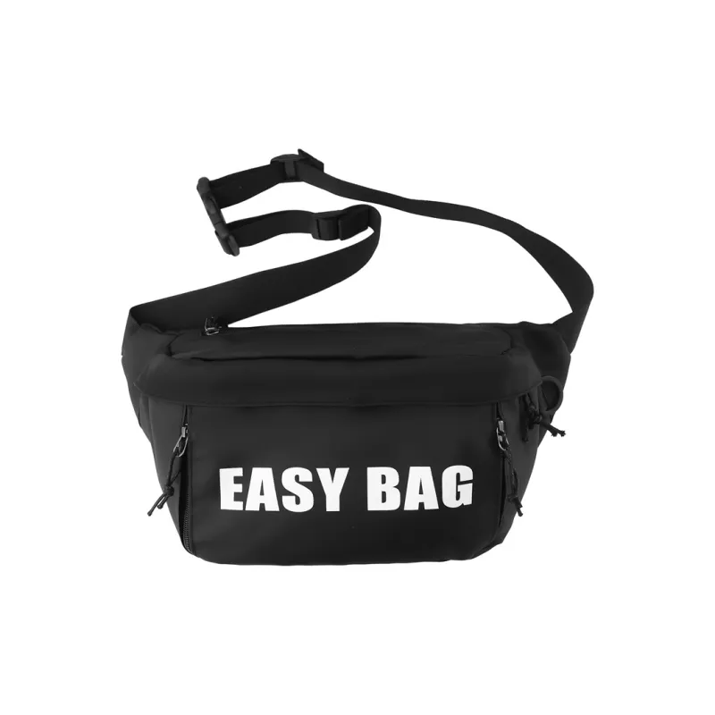 OURFUN Nylon Fabric Sling Bag Unisex White/Black/Green/Blue-1