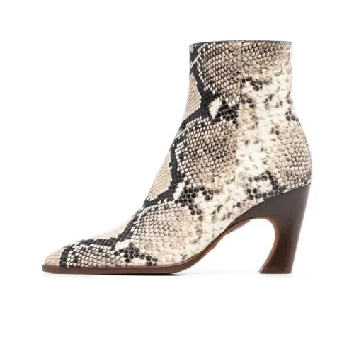 Chloé Ankle Boots Women's Python Pattern