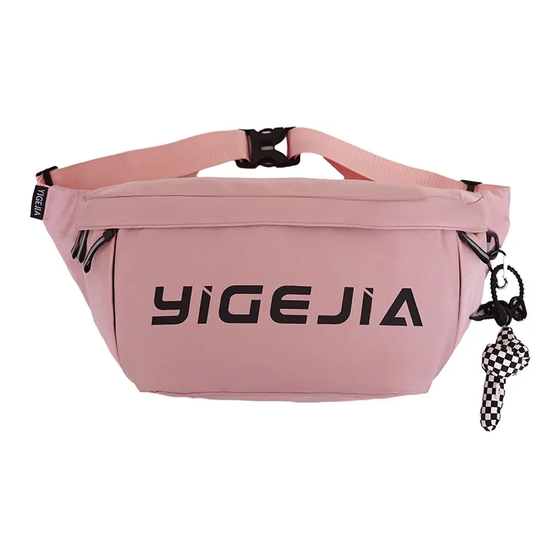 OURFUN Oxford Sling Bag Regular Unisex Dark Gray/Black/Red/Neon Green/Pink-7